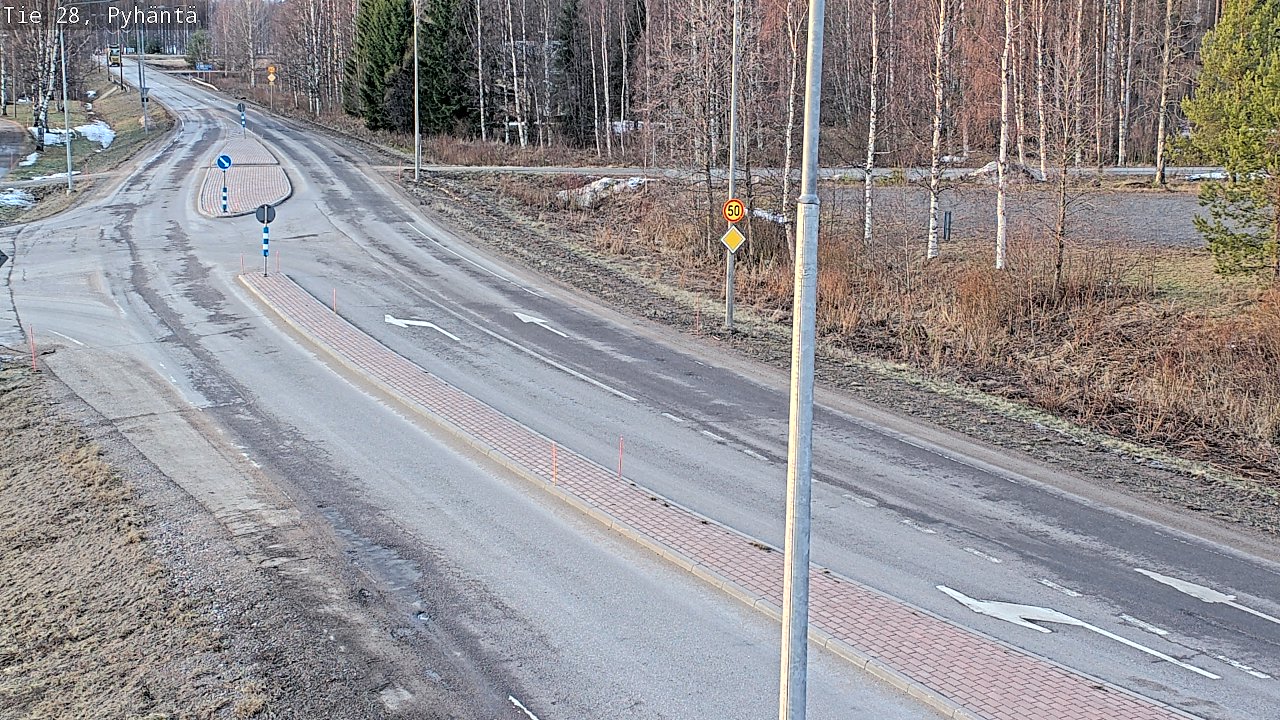 Kelikamerat Kuva Tie 28 Pyhäntä, Pyhäntä, Pohjois-Pohjanmaa