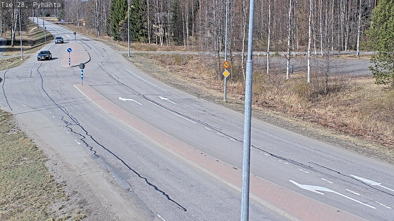Kelikamerat Kuva Tie 28 Pyhäntä, Pyhäntä, Pohjois-Pohjanmaa