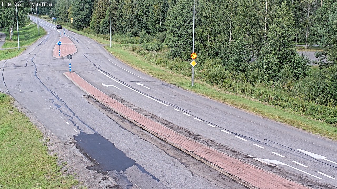 Kelikamerat Kuva Tie 28 Pyhäntä, Pyhäntä, Pohjois-Pohjanmaa