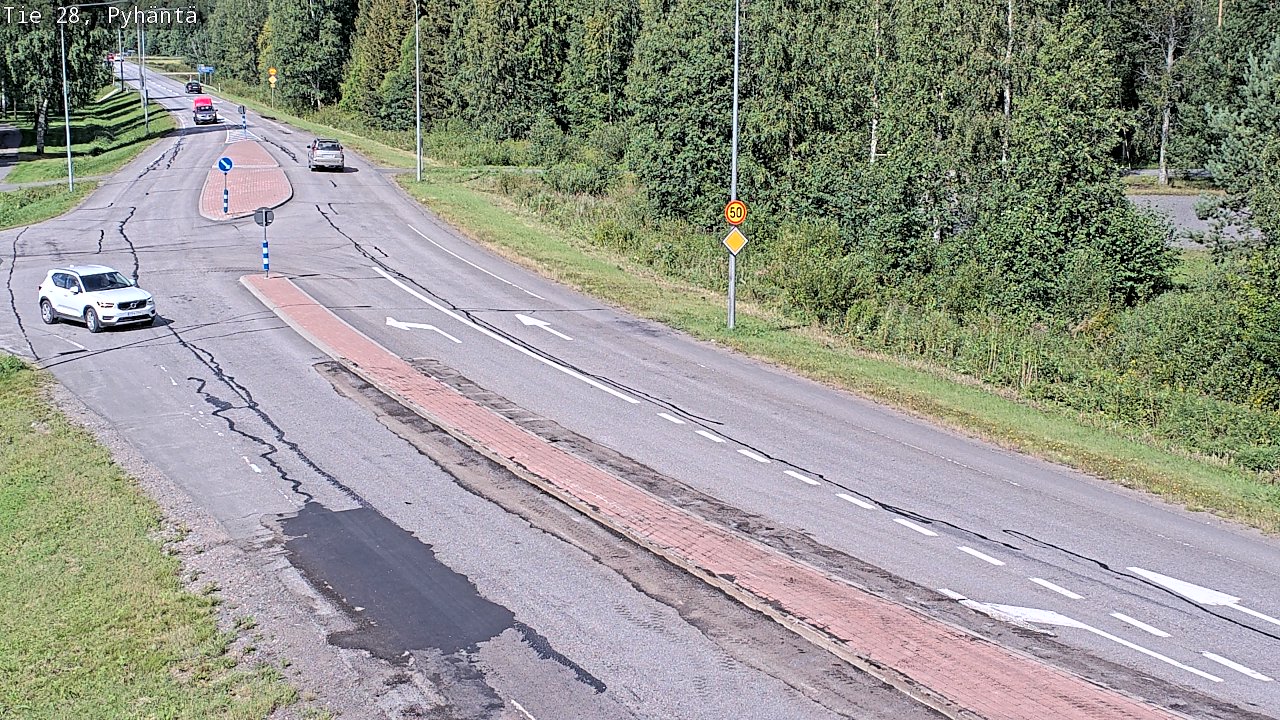 Kelikamerat Kuva Tie 28 Pyhäntä, Pyhäntä, Pohjois-Pohjanmaa