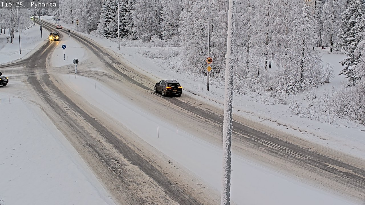 Kelikamerat Kuva Tie 28 Pyhäntä, Pyhäntä, Pohjois-Pohjanmaa