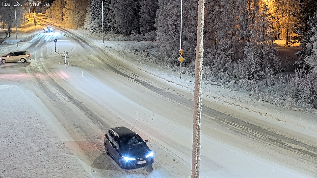 Kelikamerat Kuva Tie 28 Pyhäntä, Pyhäntä, Pohjois-Pohjanmaa