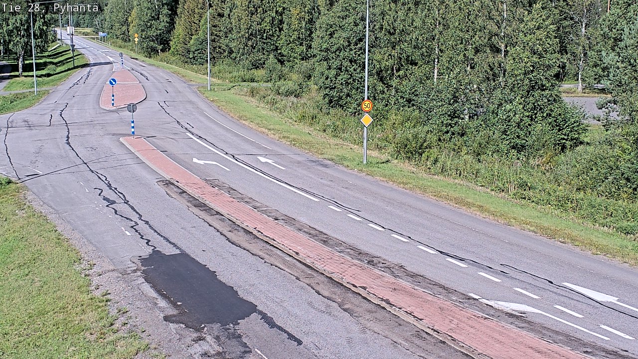 Kelikamerat Kuva Tie 28 Pyhäntä, Pyhäntä, Pohjois-Pohjanmaa