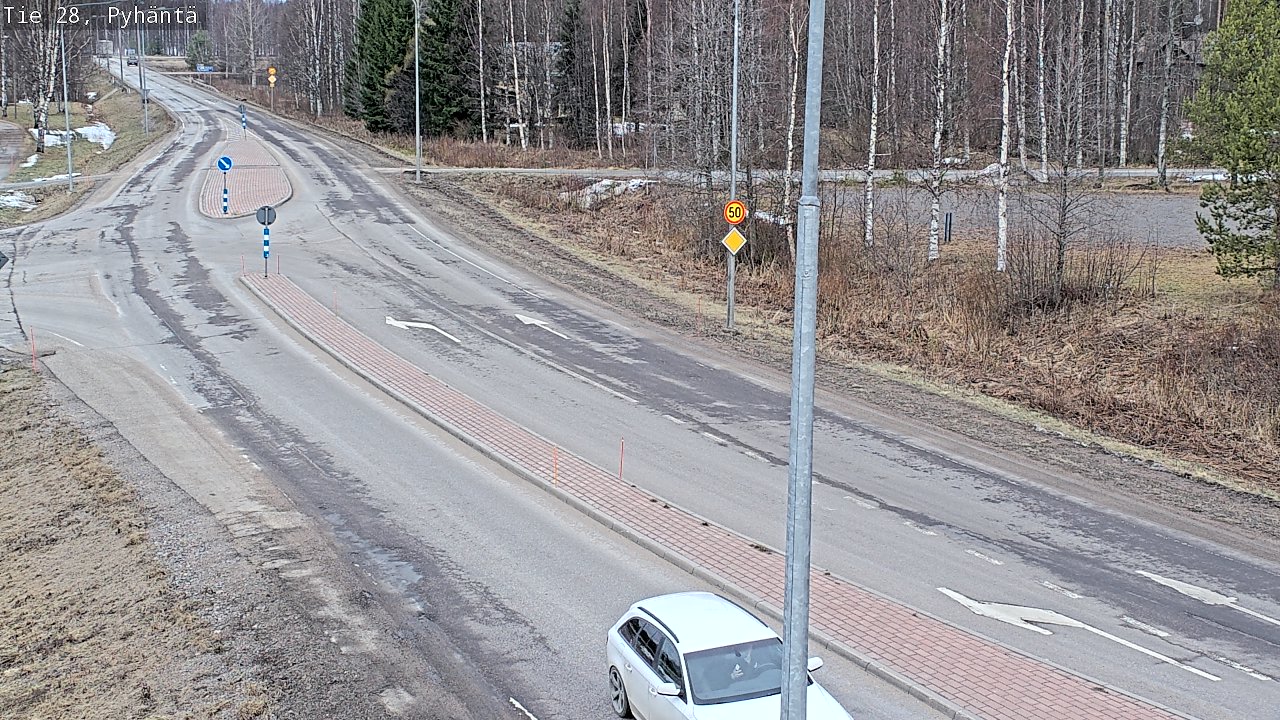 Weather Camera Image Road 28 Pyhäntä, Pyhäntä, Pohjois-Pohjanmaa