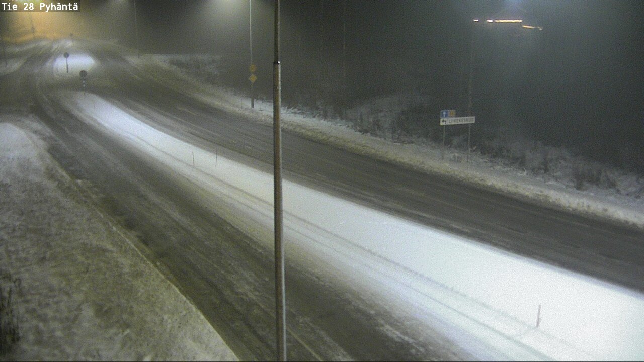 Weather Camera Image Road 28 Pyhäntä, Pyhäntä, Pohjois-Pohjanmaa
