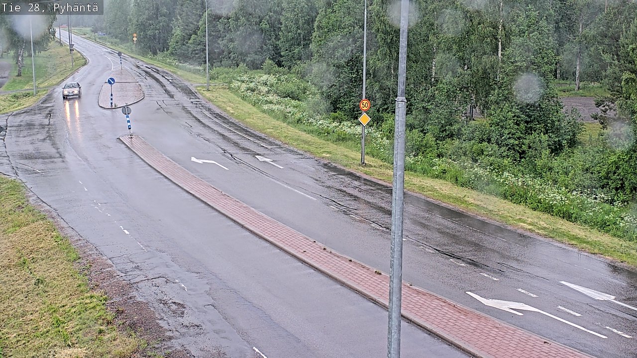 Kelikamerat Kuva Tie 28 Pyhäntä, Pyhäntä, Pohjois-Pohjanmaa