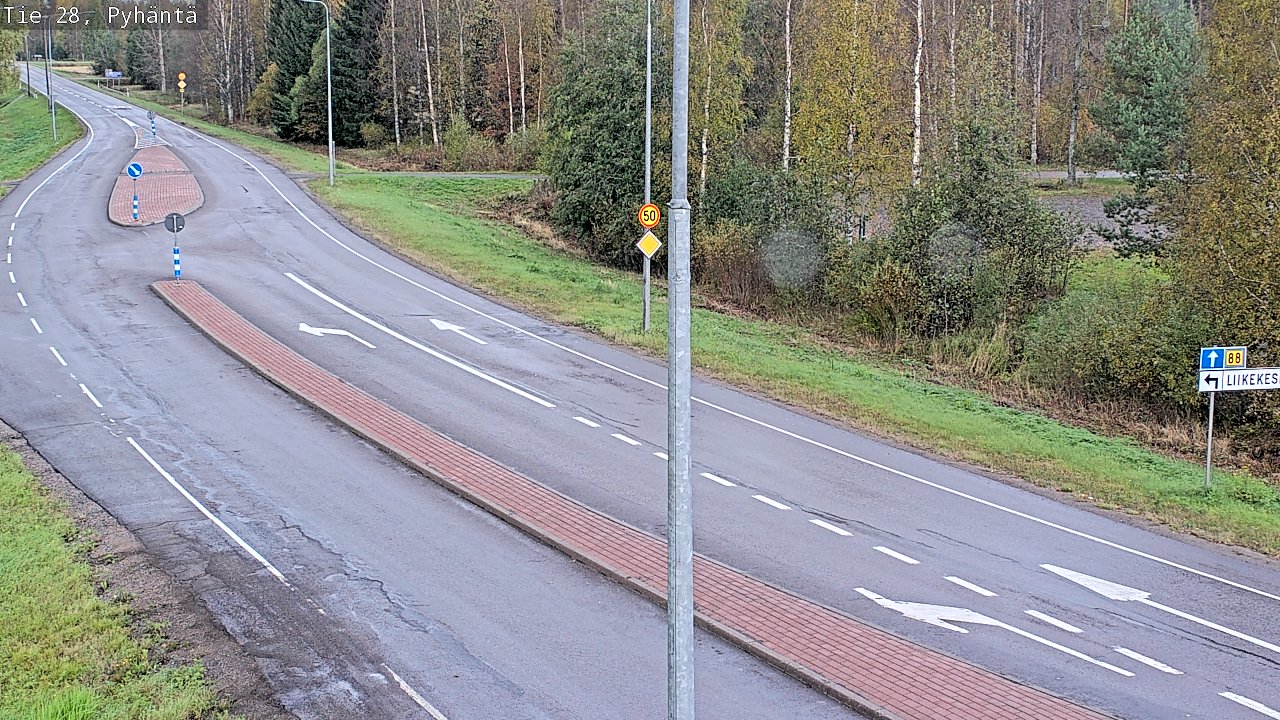 Kelikamerat Kuva Tie 28 Pyhäntä, Pyhäntä, Pohjois-Pohjanmaa