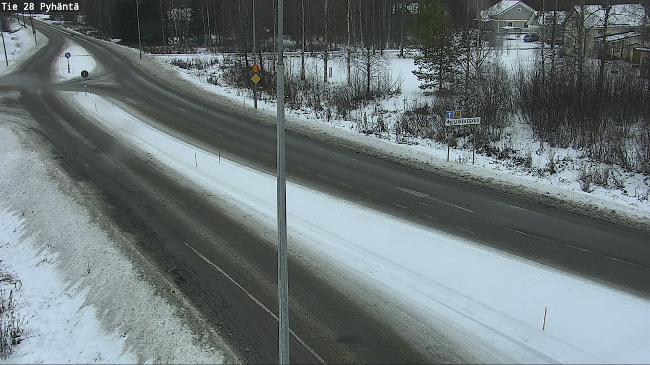Weather Camera Image Väg 28 Pyhäntä, Pyhäntä, Pohjois-Pohjanmaa