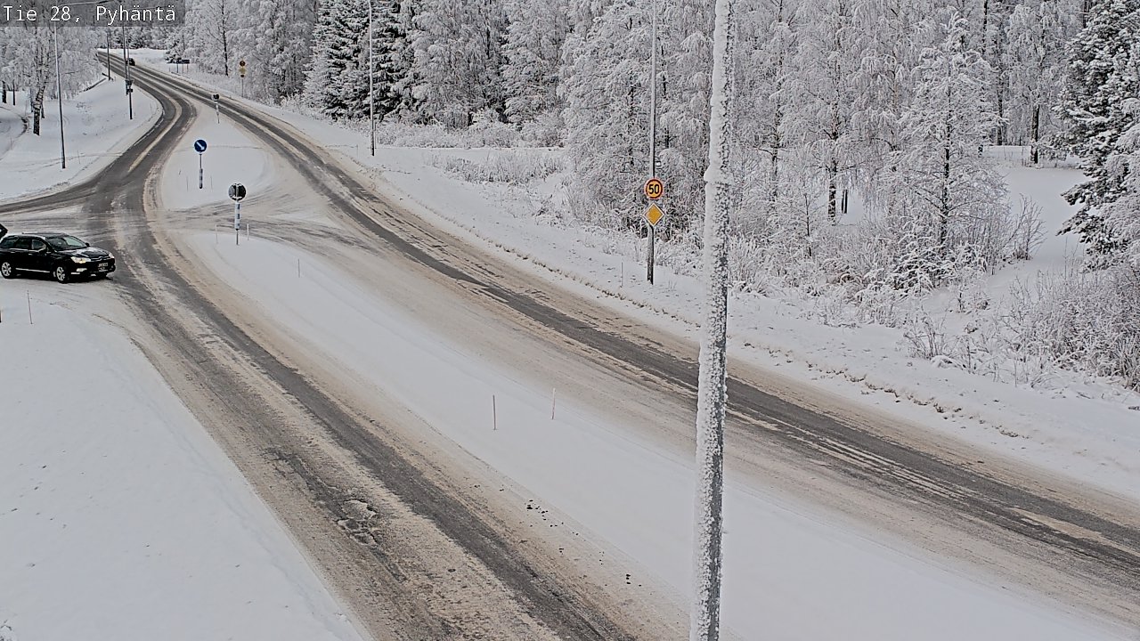 Kelikamerat Kuva Tie 28 Pyhäntä, Pyhäntä, Pohjois-Pohjanmaa