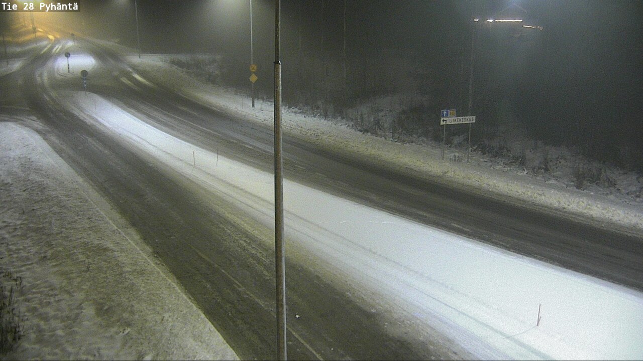 Weather Camera Image Road 28 Pyhäntä, Pyhäntä, Pohjois-Pohjanmaa