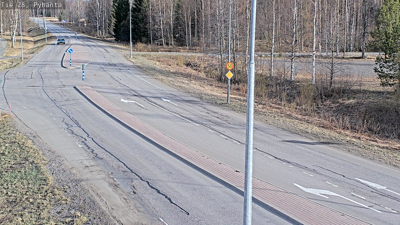 Kelikamerat Kuva Tie 28 Pyhäntä, Pyhäntä, Pohjois-Pohjanmaa