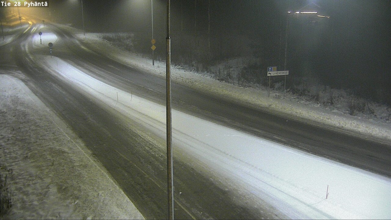Weather Camera Image Road 28 Pyhäntä, Pyhäntä, Pohjois-Pohjanmaa
