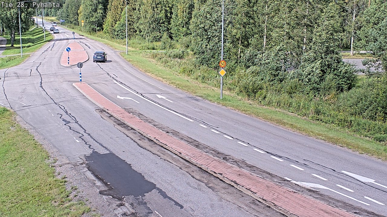 Kelikamerat Kuva Tie 28 Pyhäntä, Pyhäntä, Pohjois-Pohjanmaa
