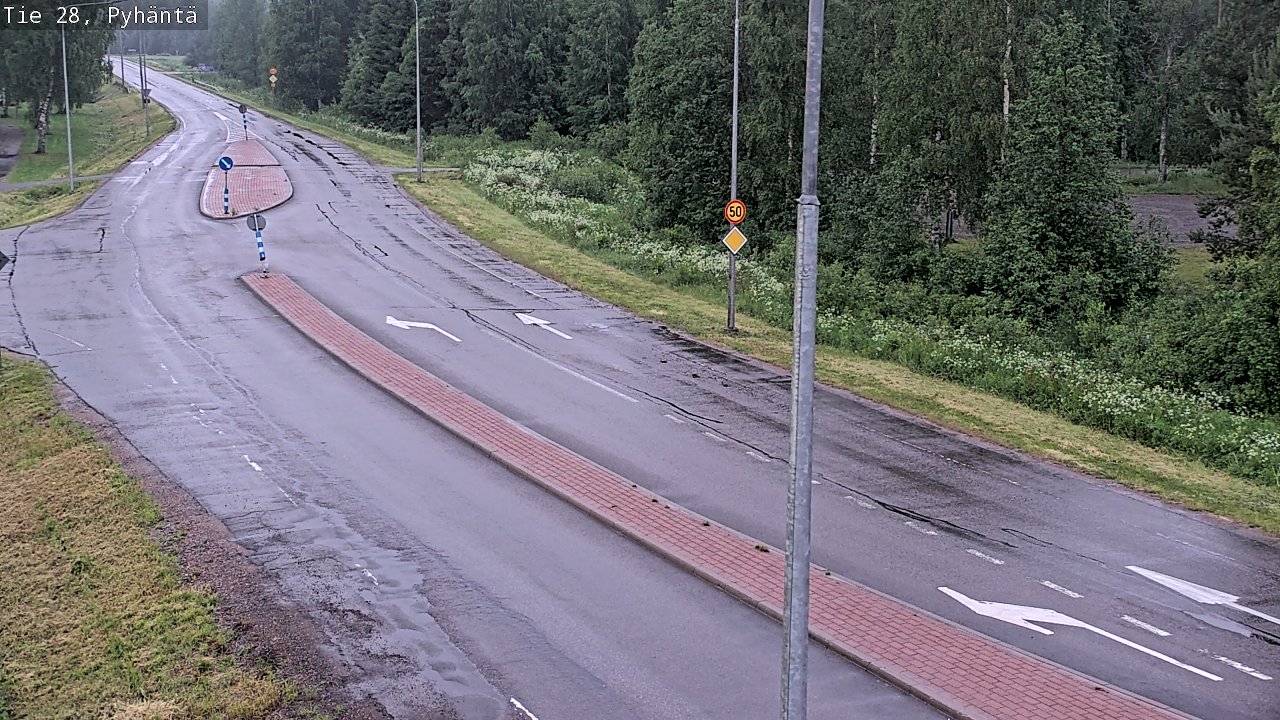 Kelikamerat Kuva Tie 28 Pyhäntä, Pyhäntä, Pohjois-Pohjanmaa