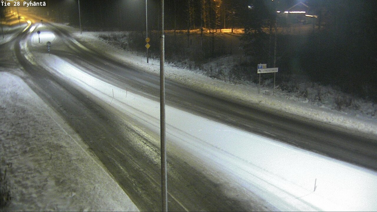 Weather Camera Image Road 28 Pyhäntä, Pyhäntä, Pohjois-Pohjanmaa