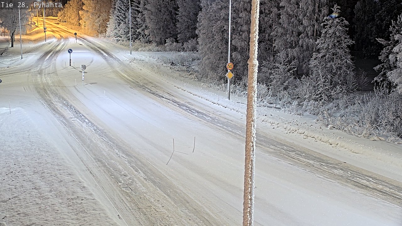 Kelikamerat Kuva Tie 28 Pyhäntä, Pyhäntä, Pohjois-Pohjanmaa