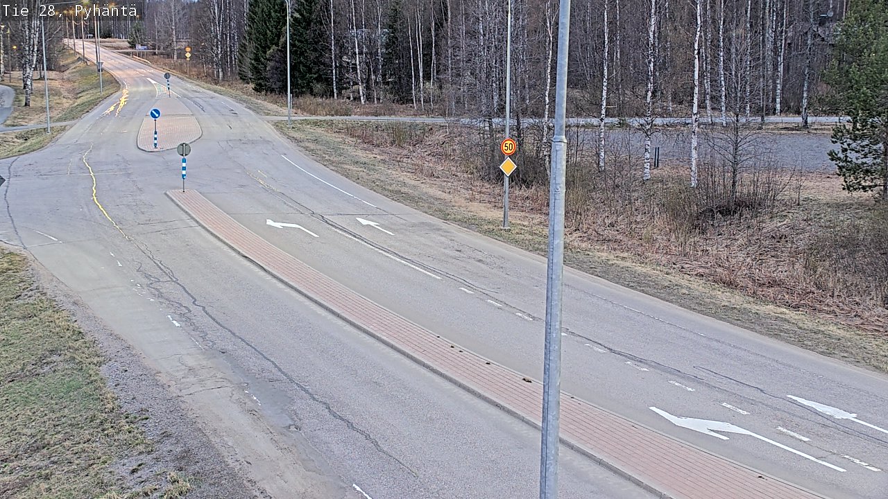 Weather Camera Image Road 28 Pyhäntä, Pyhäntä, Pohjois-Pohjanmaa