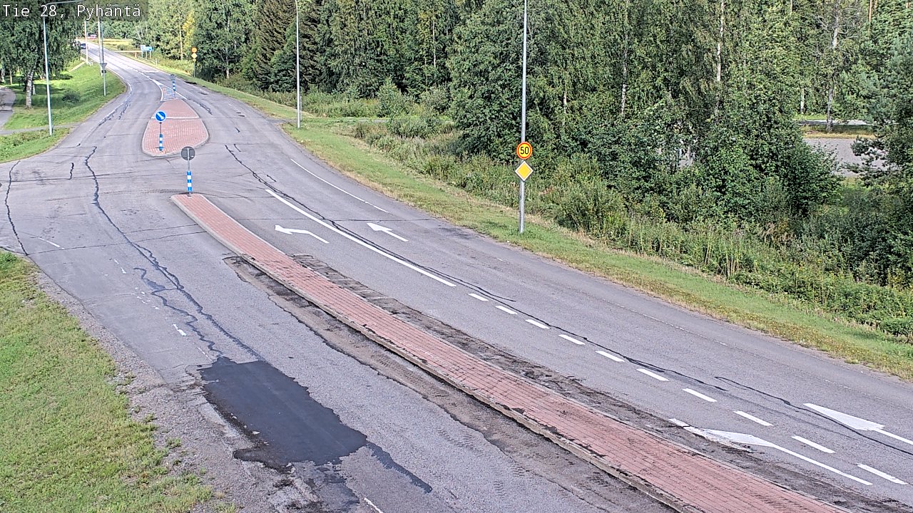 Kelikamerat Kuva Tie 28 Pyhäntä, Pyhäntä, Pohjois-Pohjanmaa