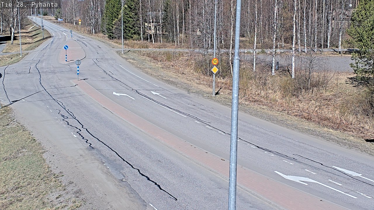 Kelikamerat Kuva Tie 28 Pyhäntä, Pyhäntä, Pohjois-Pohjanmaa