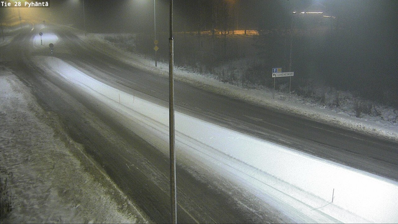 Weather Camera Image Road 28 Pyhäntä, Pyhäntä, Pohjois-Pohjanmaa