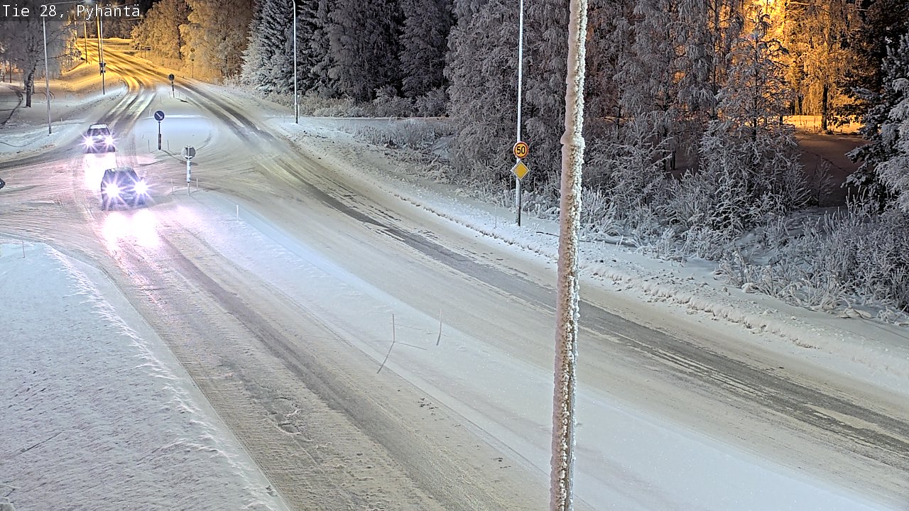 Kelikamerat Kuva Tie 28 Pyhäntä, Pyhäntä, Pohjois-Pohjanmaa
