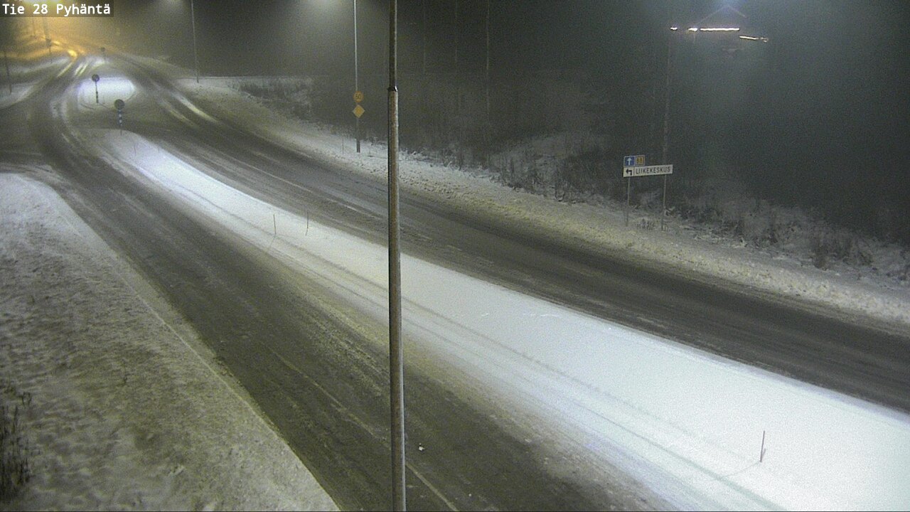 Weather Camera Image Road 28 Pyhäntä, Pyhäntä, Pohjois-Pohjanmaa