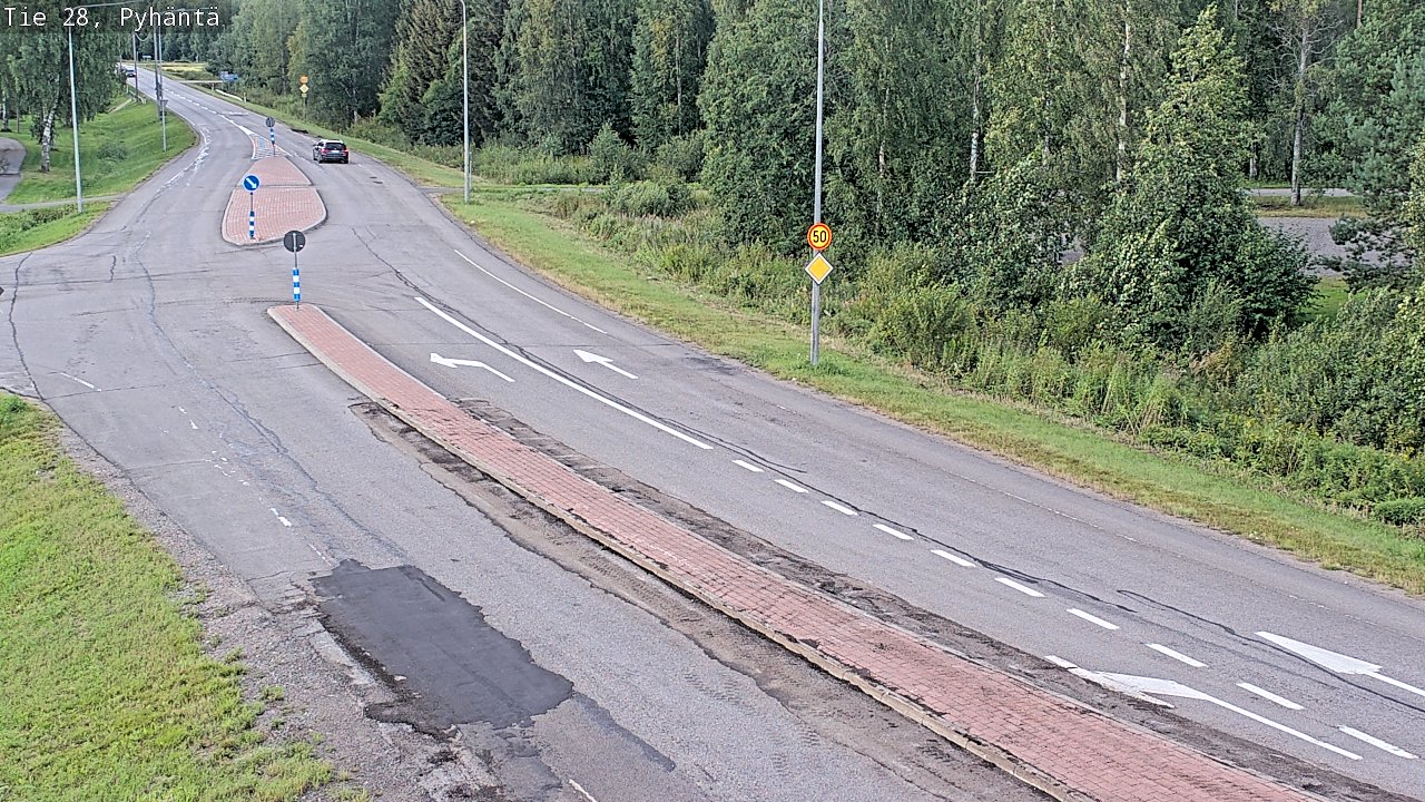 Kelikamerat Kuva Tie 28 Pyhäntä, Pyhäntä, Pohjois-Pohjanmaa