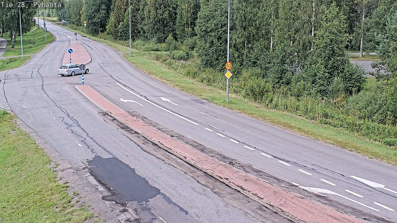 Kelikamerat Kuva Tie 28 Pyhäntä, Pyhäntä, Pohjois-Pohjanmaa