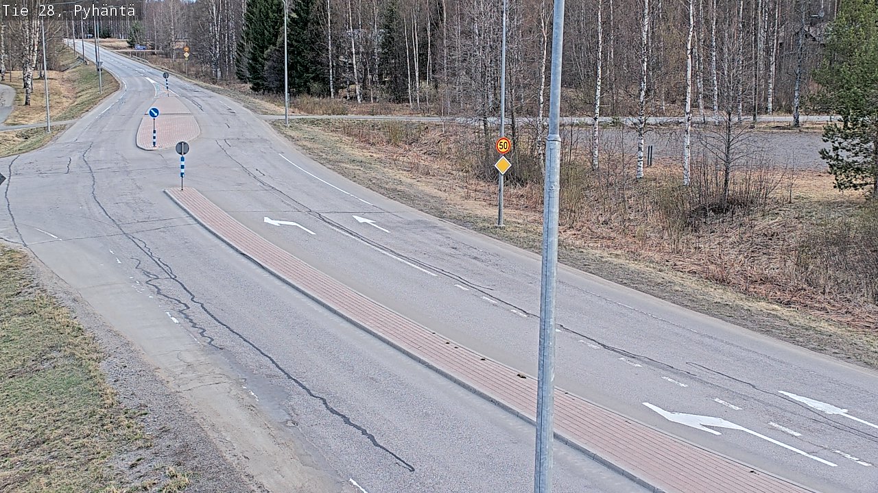 Weather Camera Image Road 28 Pyhäntä, Pyhäntä, Pohjois-Pohjanmaa