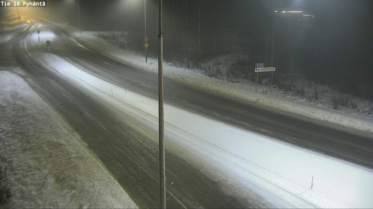 Weather Camera Image Road 28 Pyhäntä, Pyhäntä, Pohjois-Pohjanmaa