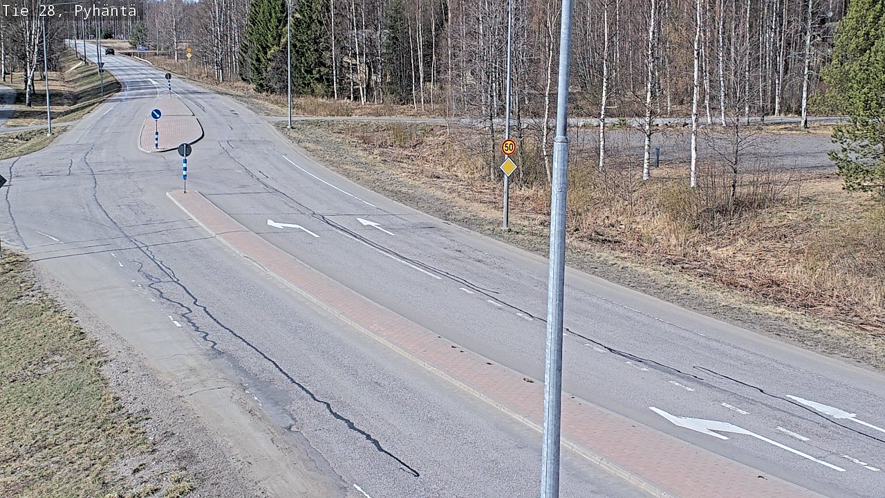 Kelikamerat Kuva Tie 28 Pyhäntä, Pyhäntä, Pohjois-Pohjanmaa