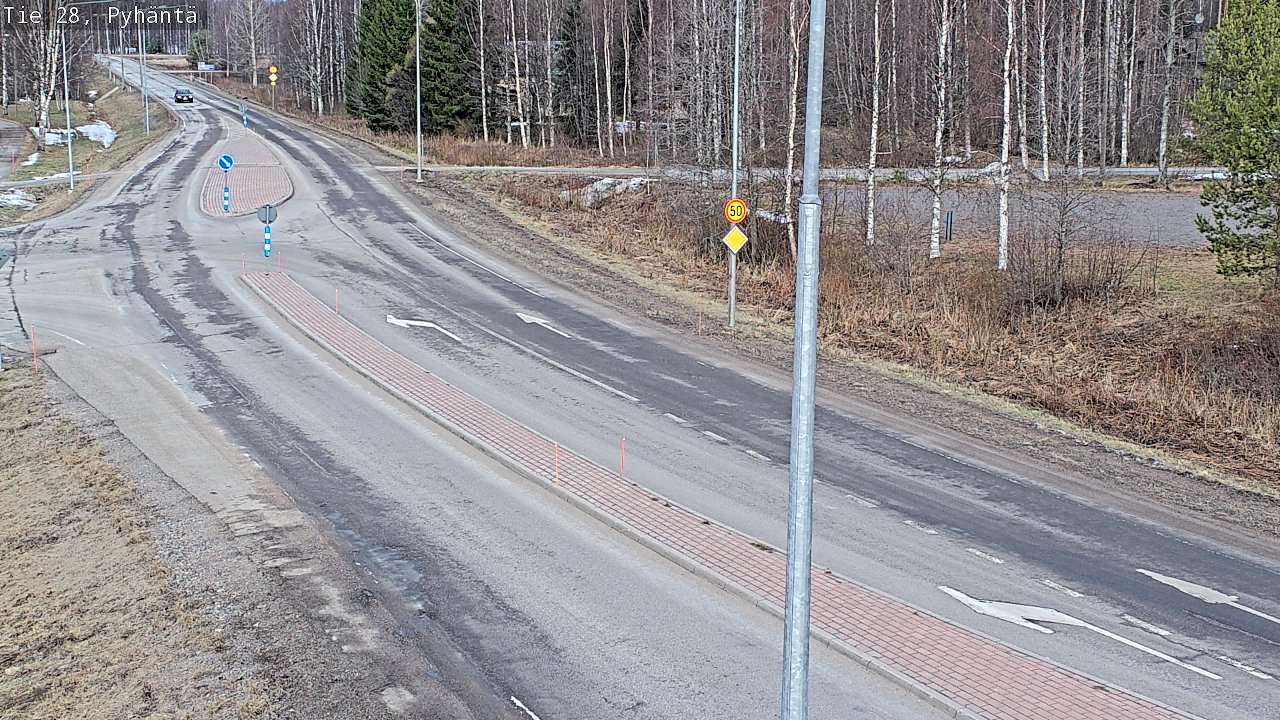 Weather Camera Image Road 28 Pyhäntä, Pyhäntä, Pohjois-Pohjanmaa