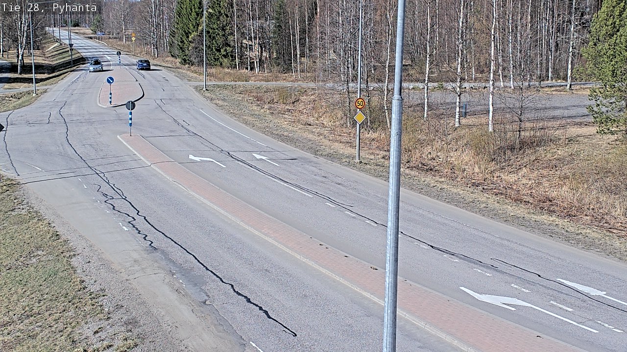 Kelikamerat Kuva Tie 28 Pyhäntä, Pyhäntä, Pohjois-Pohjanmaa