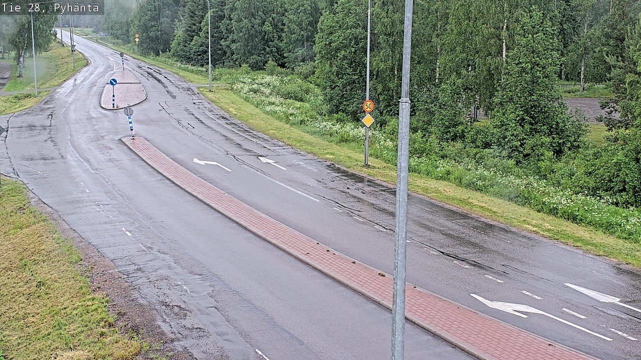 Kelikamerat Kuva Tie 28 Pyhäntä, Pyhäntä, Pohjois-Pohjanmaa