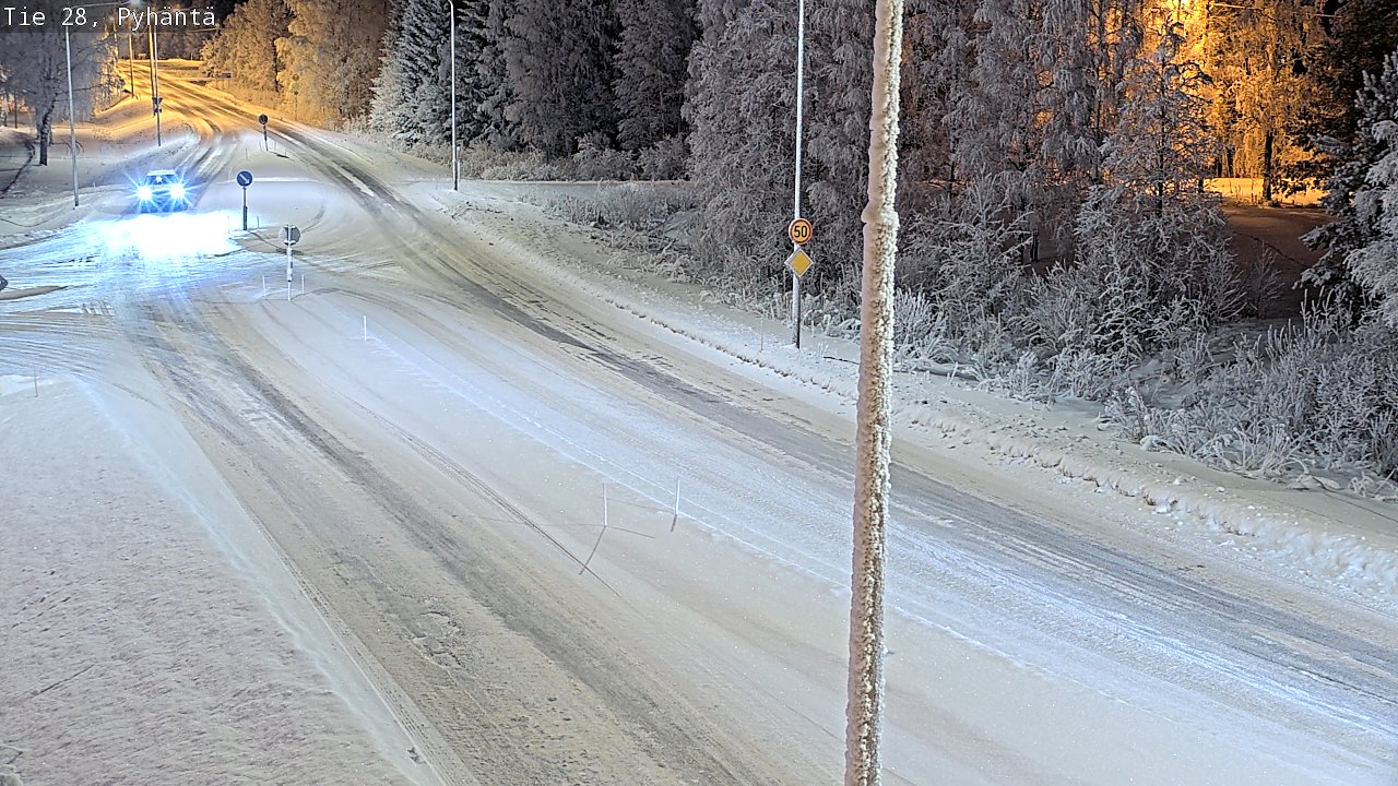 Kelikamerat Kuva Tie 28 Pyhäntä, Pyhäntä, Pohjois-Pohjanmaa