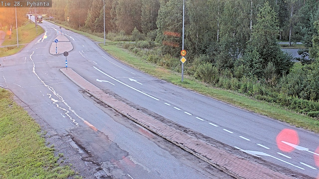 Kelikamerat Kuva Tie 28 Pyhäntä, Pyhäntä, Pohjois-Pohjanmaa