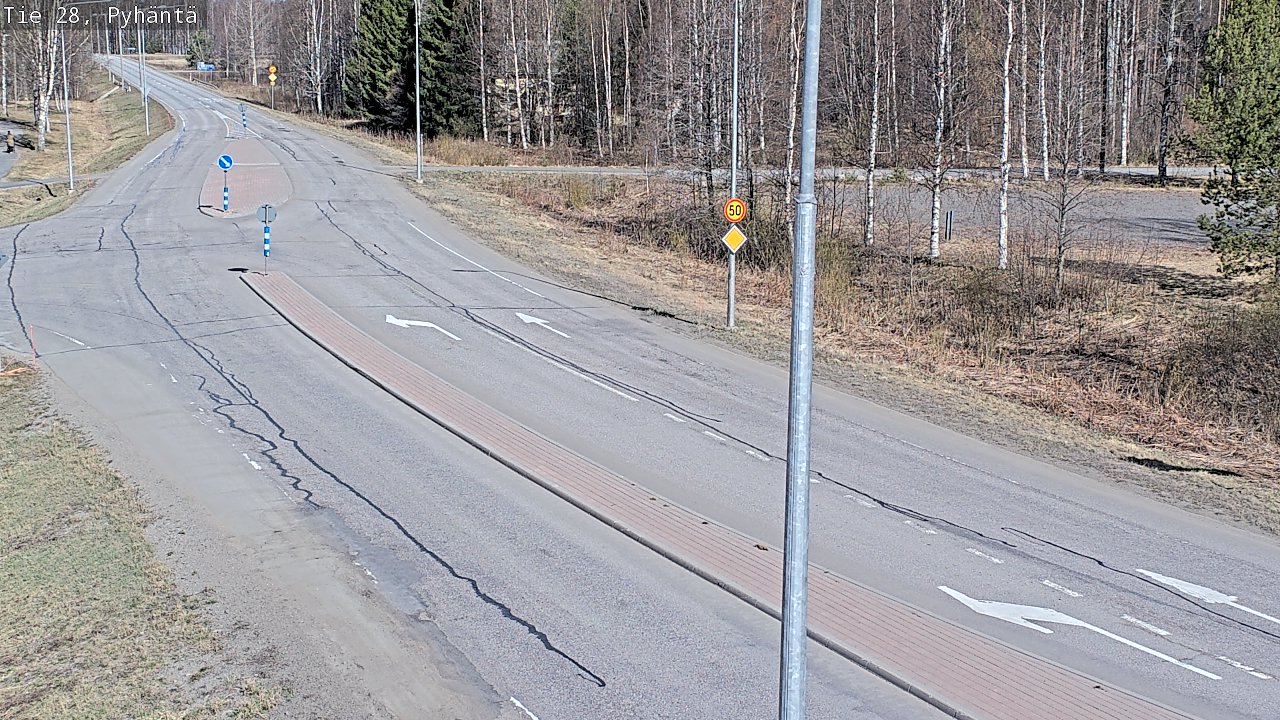 Kelikamerat Kuva Tie 28 Pyhäntä, Pyhäntä, Pohjois-Pohjanmaa