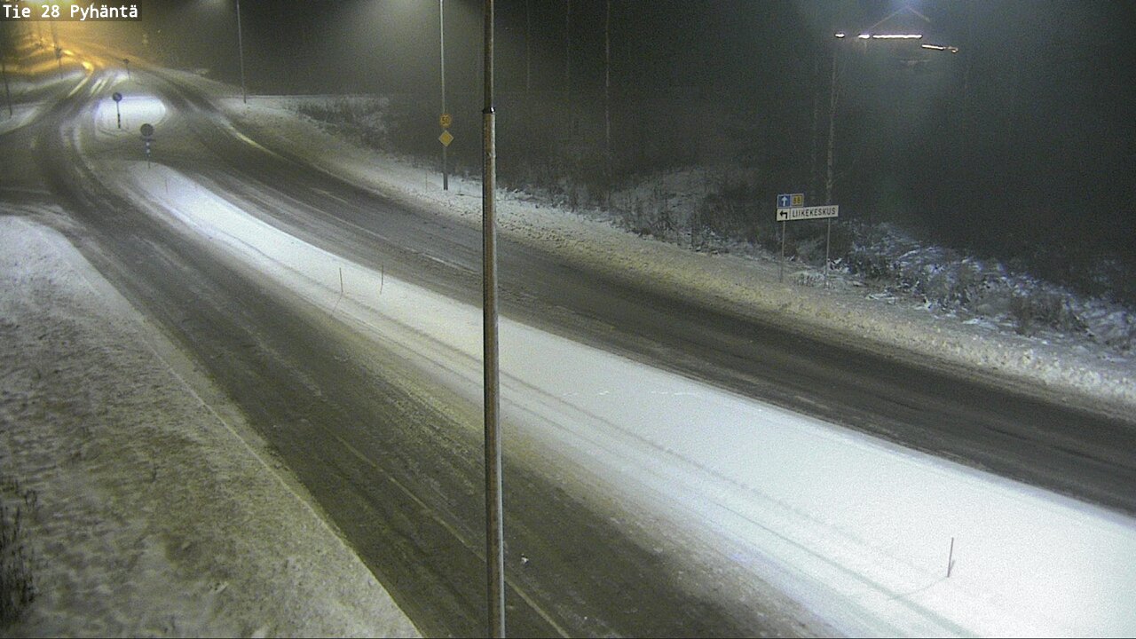 Weather Camera Image Road 28 Pyhäntä, Pyhäntä, Pohjois-Pohjanmaa