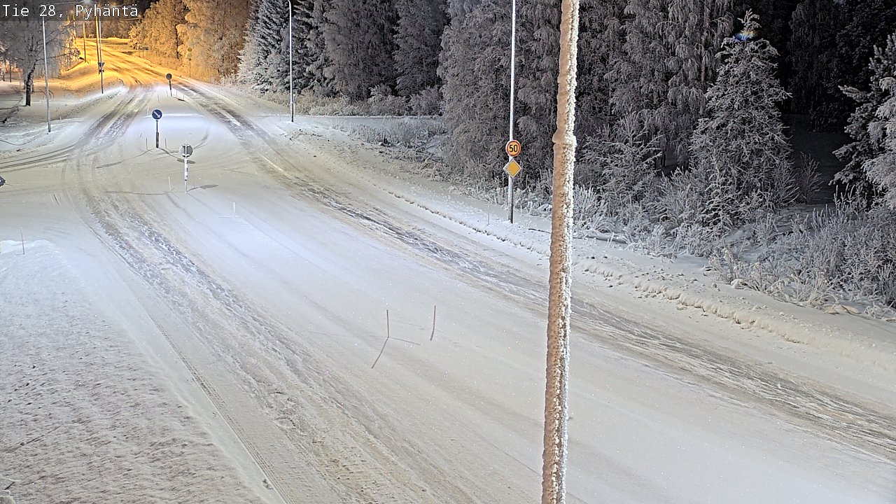 Kelikamerat Kuva Tie 28 Pyhäntä, Pyhäntä, Pohjois-Pohjanmaa