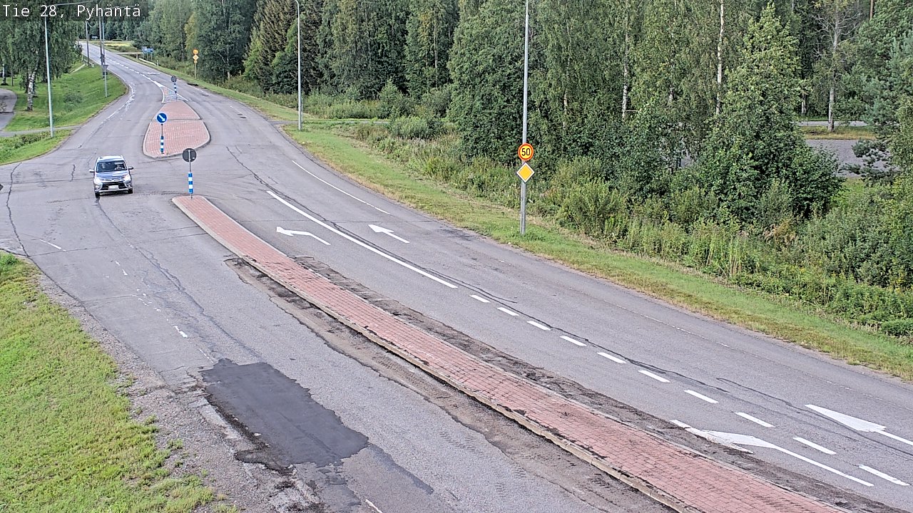 Kelikamerat Kuva Tie 28 Pyhäntä, Pyhäntä, Pohjois-Pohjanmaa
