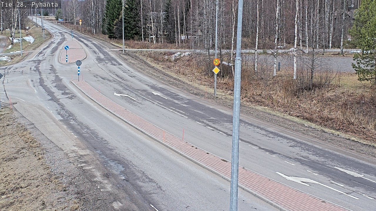 Weather Camera Image Road 28 Pyhäntä, Pyhäntä, Pohjois-Pohjanmaa