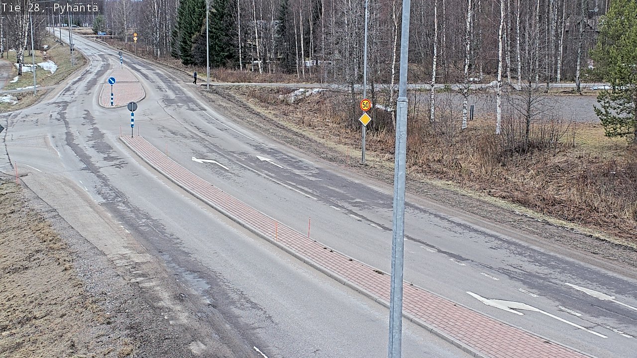 Weather Camera Image Road 28 Pyhäntä, Pyhäntä, Pohjois-Pohjanmaa