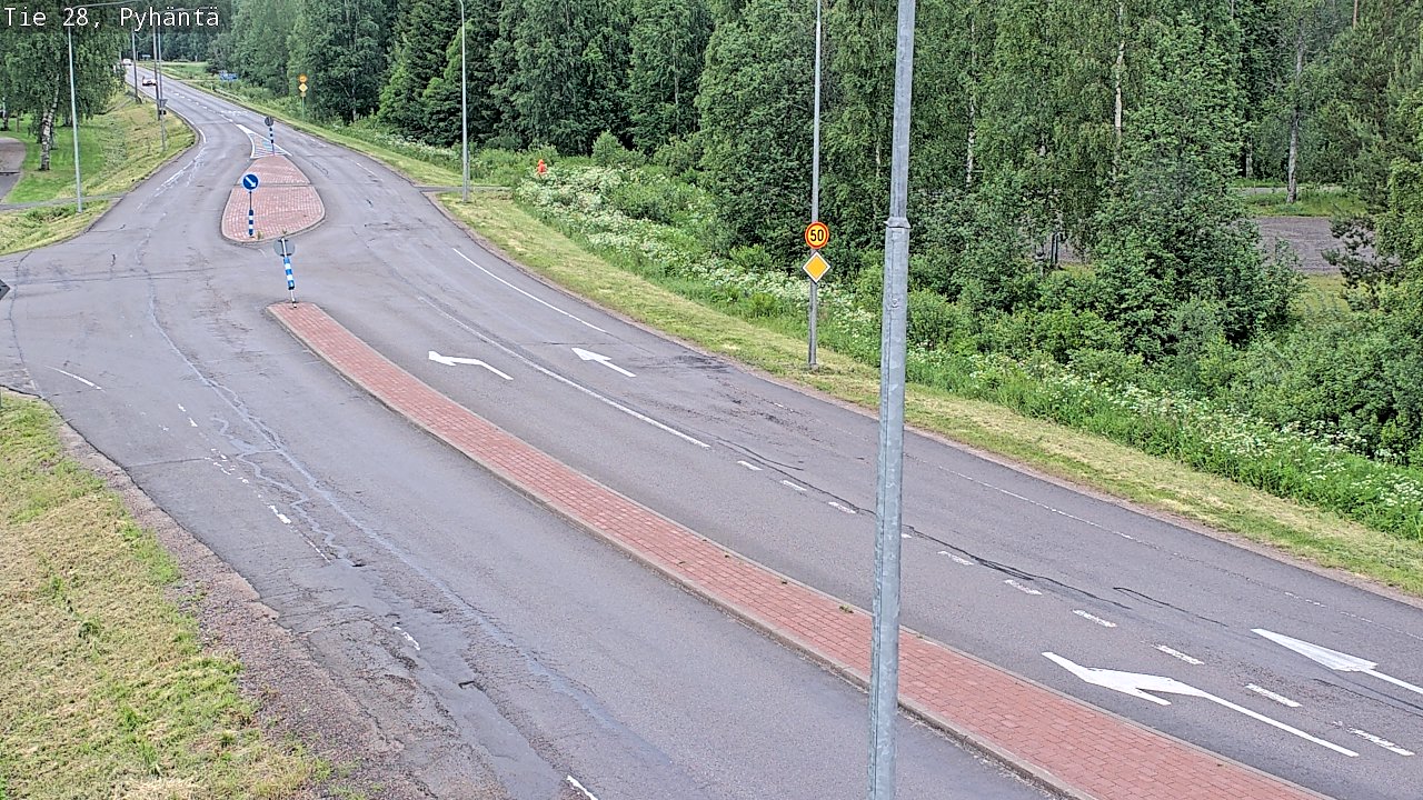 Kelikamerat Kuva Tie 28 Pyhäntä, Pyhäntä, Pohjois-Pohjanmaa
