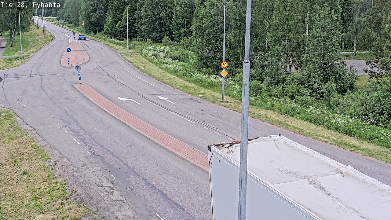 Kelikamerat Kuva Tie 28 Pyhäntä, Pyhäntä, Pohjois-Pohjanmaa