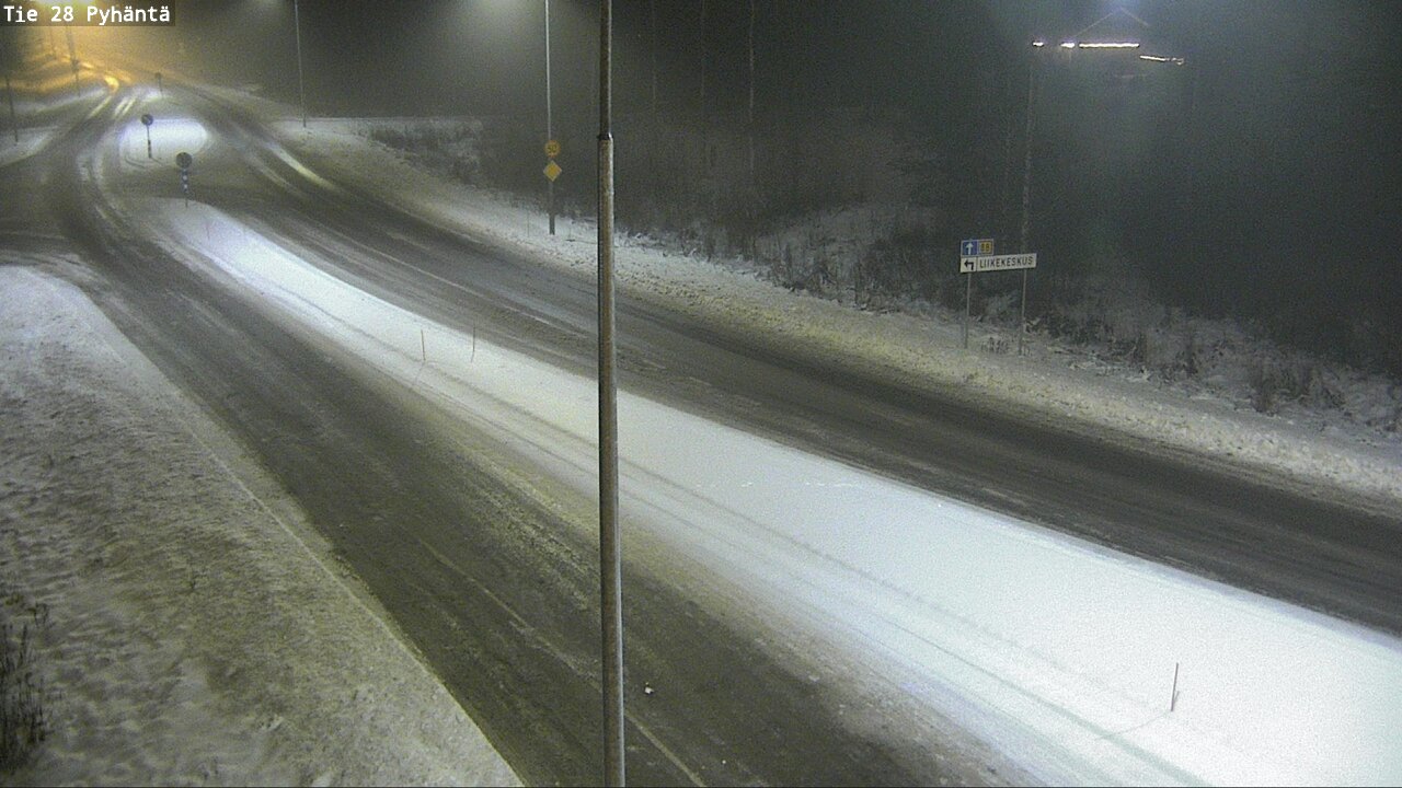 Weather Camera Image Road 28 Pyhäntä, Pyhäntä, Pohjois-Pohjanmaa