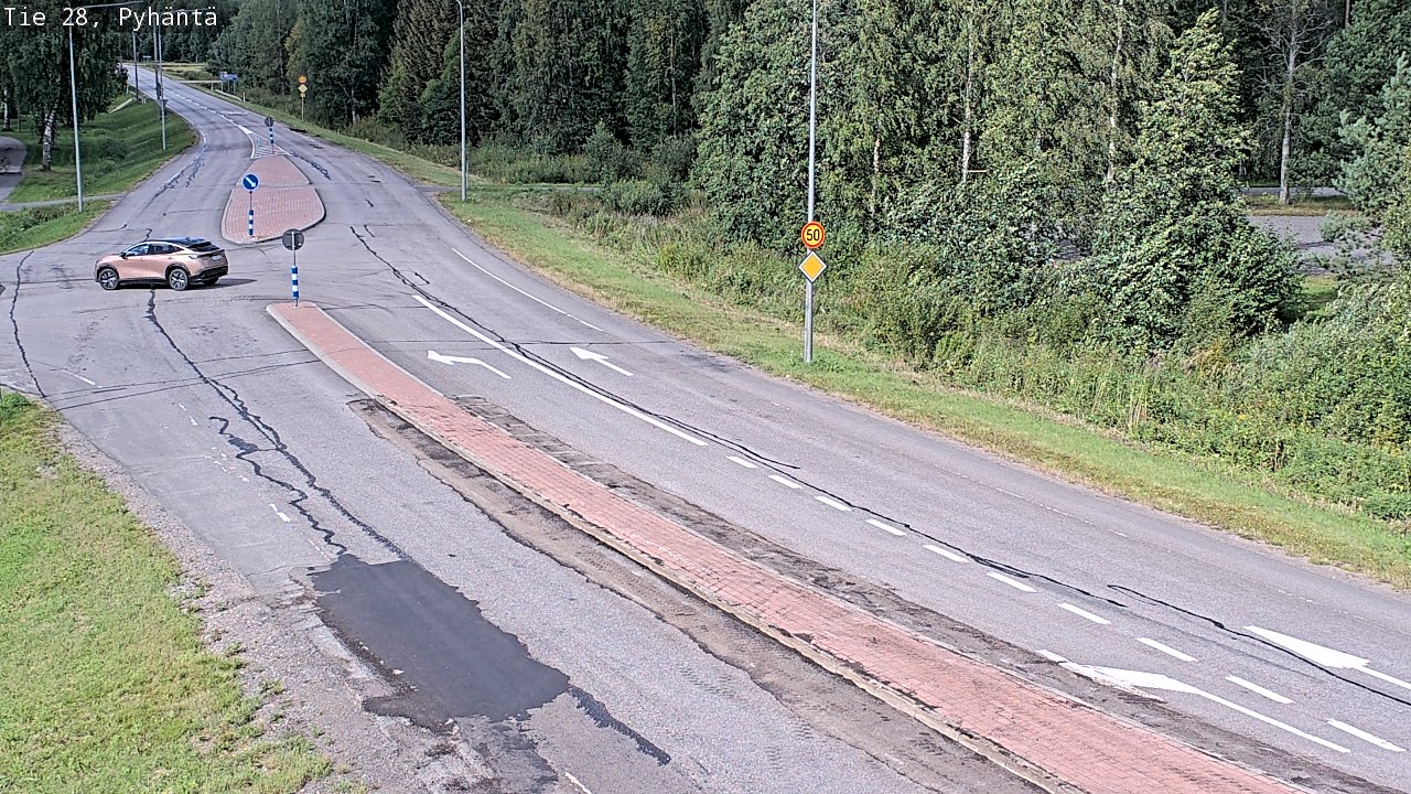 Kelikamerat Kuva Tie 28 Pyhäntä, Pyhäntä, Pohjois-Pohjanmaa