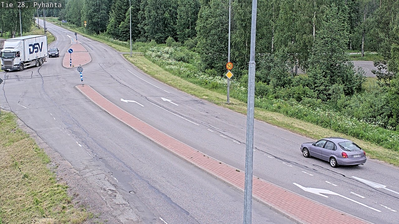 Kelikamerat Kuva Tie 28 Pyhäntä, Pyhäntä, Pohjois-Pohjanmaa