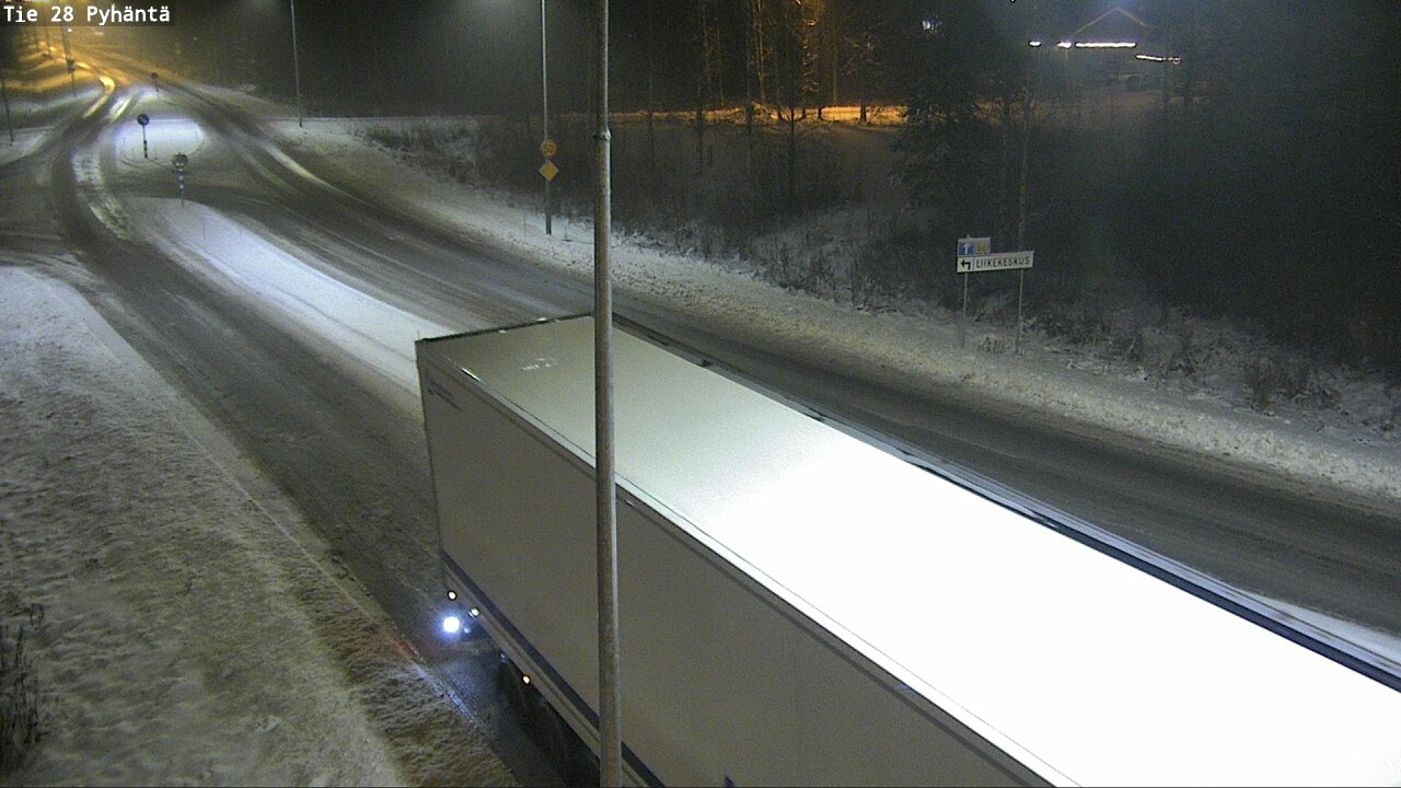 Weather Camera Image Road 28 Pyhäntä, Pyhäntä, Pohjois-Pohjanmaa