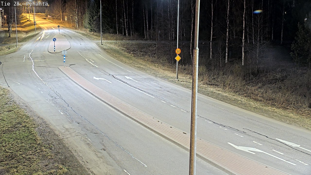Weather Camera Image Road 28 Pyhäntä, Pyhäntä, Pohjois-Pohjanmaa