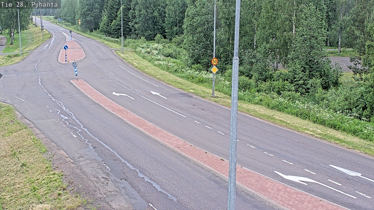 Kelikamerat Kuva Tie 28 Pyhäntä, Pyhäntä, Pohjois-Pohjanmaa